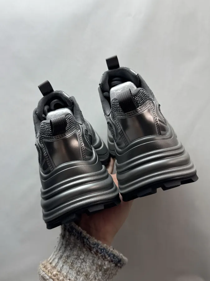 270 GG CC Dad Shoes in Silver