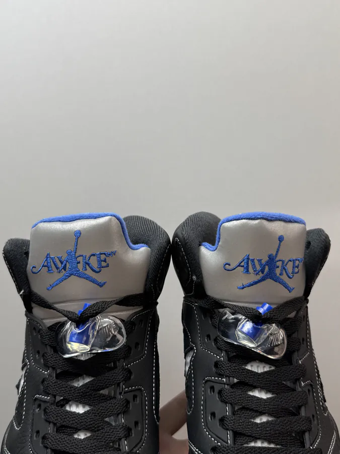 Awake x Air 5 Collaboration Black Blue Sneaker