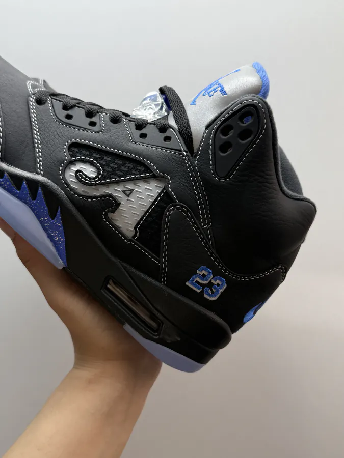 Awake x Air 5 Collaboration Black Blue Sneaker