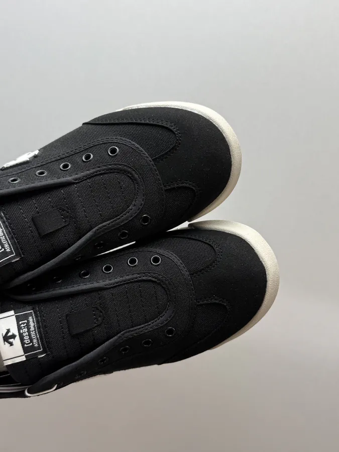 DESCENTE 裸鞋圈 轻便一脚蹬 远山黑