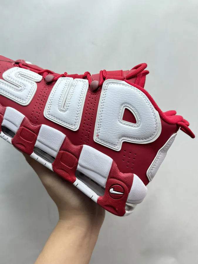 Supreme x Nike Air More Uptempo Red White