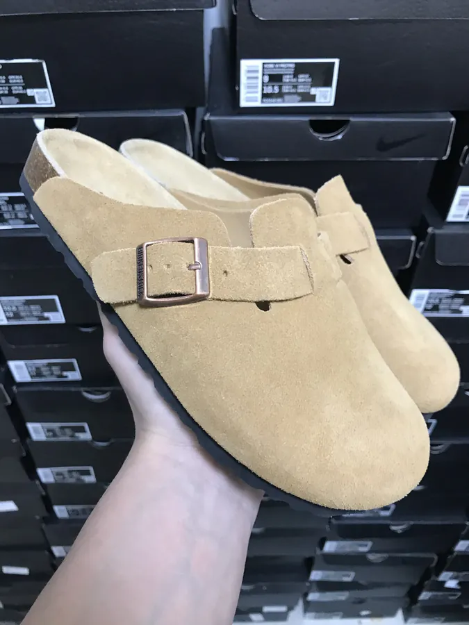 Birkenstock Camel One Strap Footbed