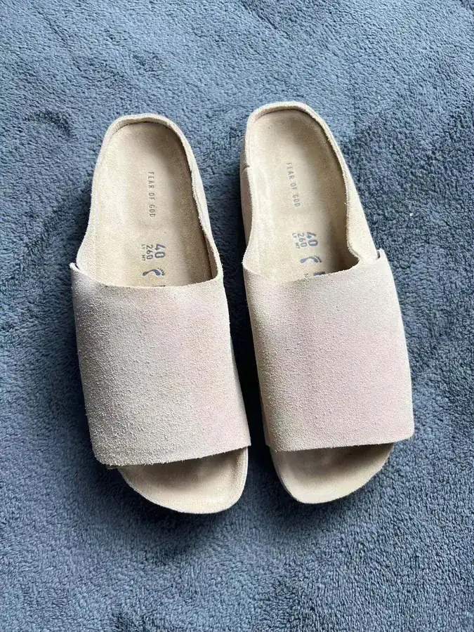 Birkenstock x Fear of God Collaboration Leather Suede Slippers in Three Colors