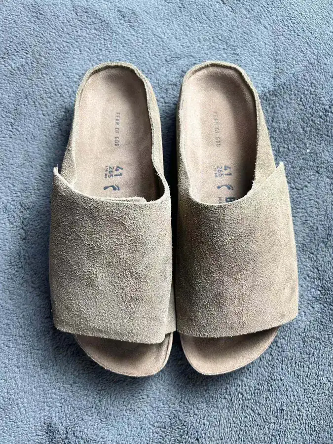Birkenstock x Fear of God Collaboration Leather Suede Slippers in Three Colors