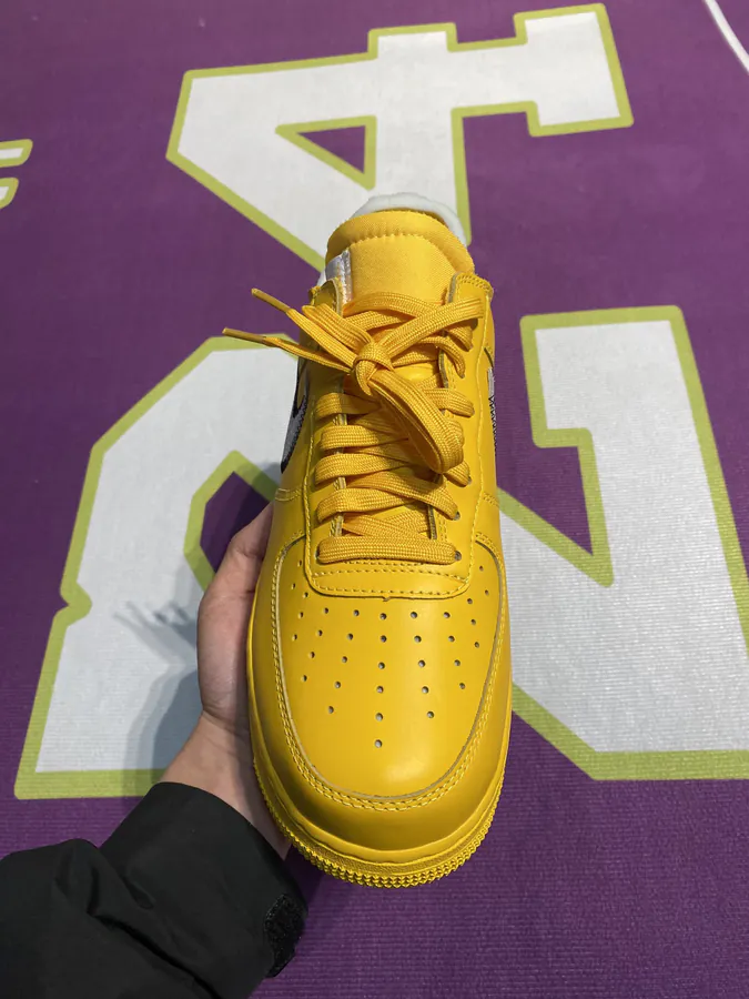 OFF WHITE × Air Force 1 Yellow with KONES Dual Production