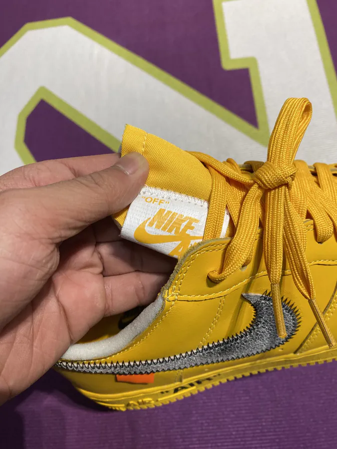 OFF WHITE × Air Force 1 Yellow with KONES Dual Production