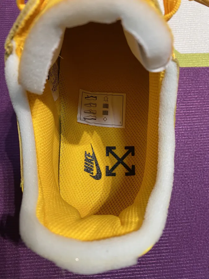 OFF WHITE × Air Force 1 Yellow with KONES Dual Production
