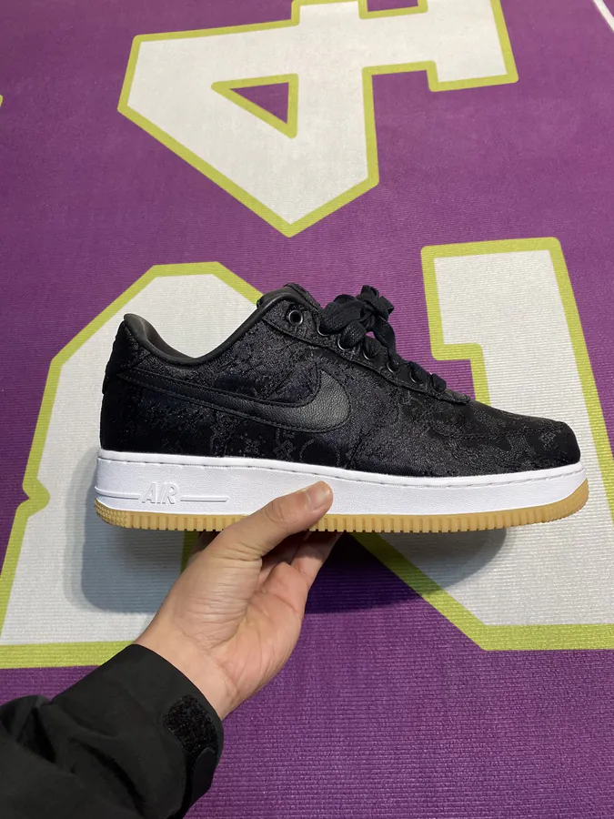 Fragment Design x CLOT Air Force Black Silk
