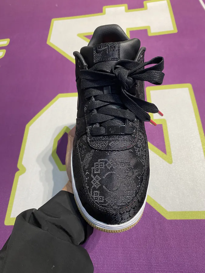 Fragment Design x CLOT Air Force Black Silk