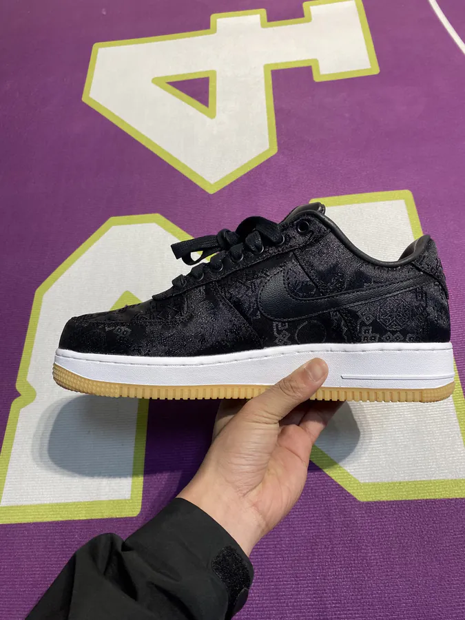 Fragment Design x CLOT Air Force Black Silk