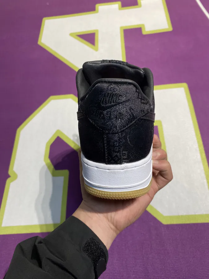 Fragment Design x CLOT Air Force Black Silk