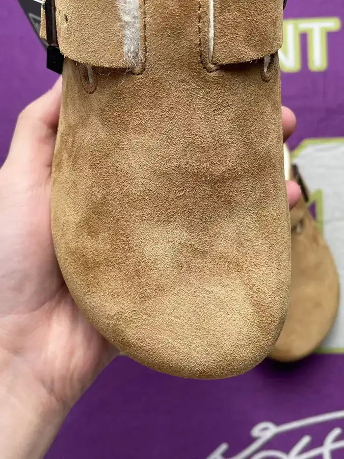 Birkenstock Faux Fur Slippers in Brown