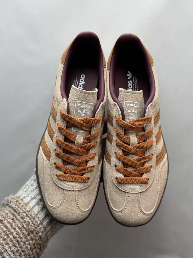 CLOT x adidas originals GAZELLE in Brown Grey