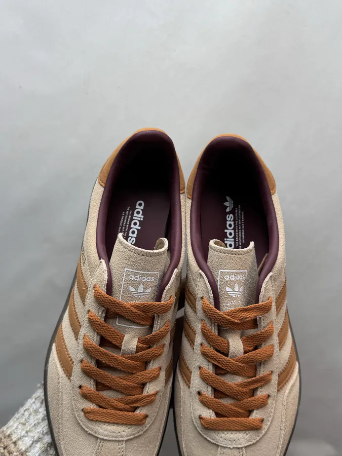 CLOT x adidas originals GAZELLE in Brown Grey
