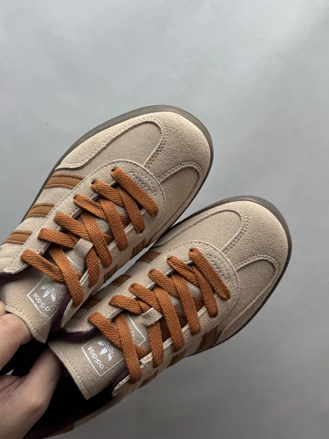 CLOT x adidas originals GAZELLE in Brown Grey