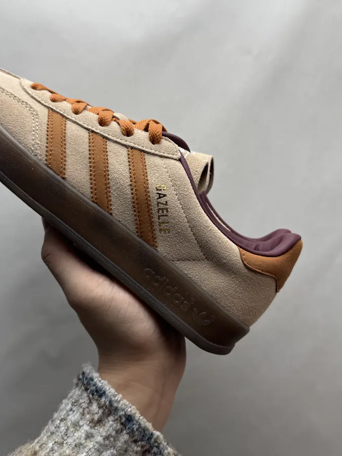 CLOT x adidas originals GAZELLE in Brown Grey