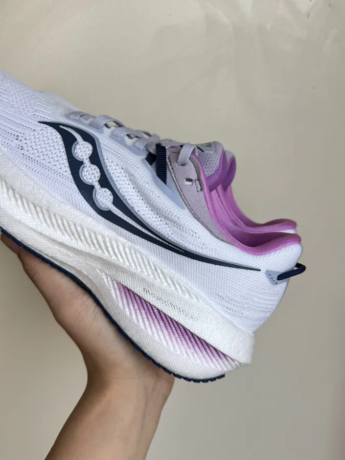 Triumph 21 Sneaker in White and Purple