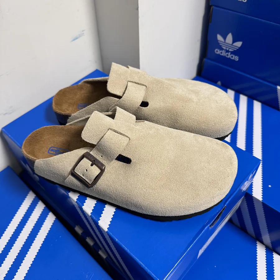 Birkenstock Flip Flop Slippers with Suede Sole