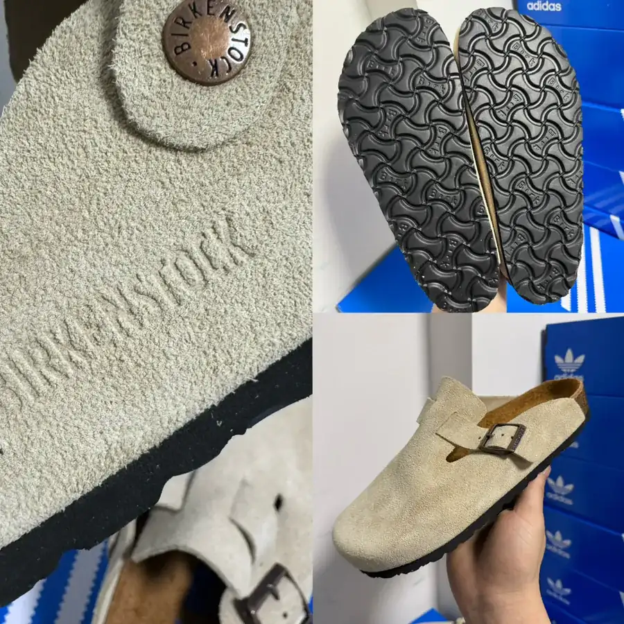Birkenstock Flip Flop Slippers with Suede Sole