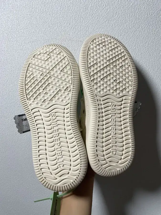 SMILEREPUBLIC Crosshatch Canvas Low Top Replaceable Opening Sneaker