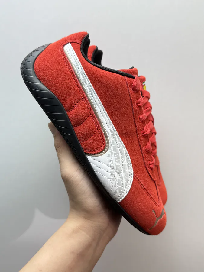 Ferrari x PUMA Speedcat Sneaker in Red and White