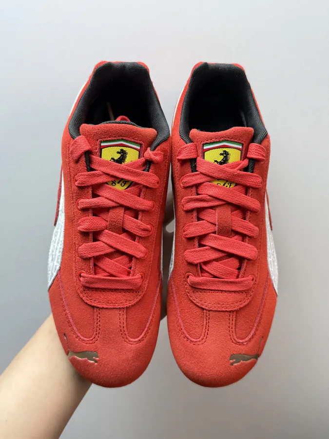 Ferrari x PUMA Speedcat Sneaker in Red and White