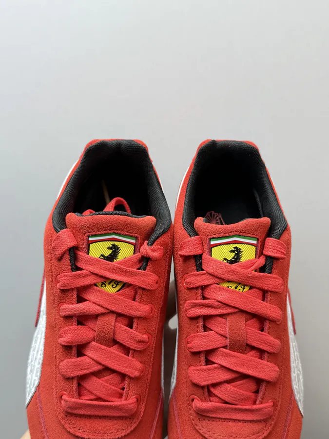 Ferrari x PUMA Speedcat Sneaker in Red and White