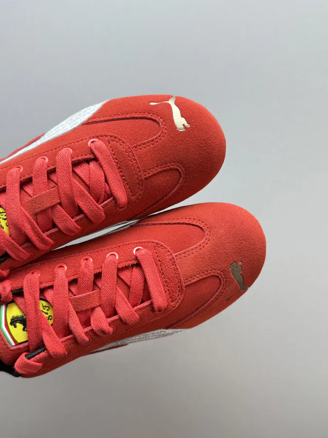 Ferrari x PUMA Speedcat Sneaker in Red and White