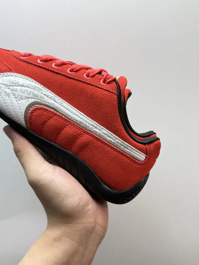 Ferrari x PUMA Speedcat Sneaker in Red and White