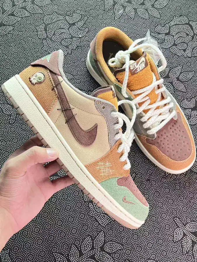 Zion Williamson x Air Jordan 1 Retro Low OG Voodoo Sneakers
