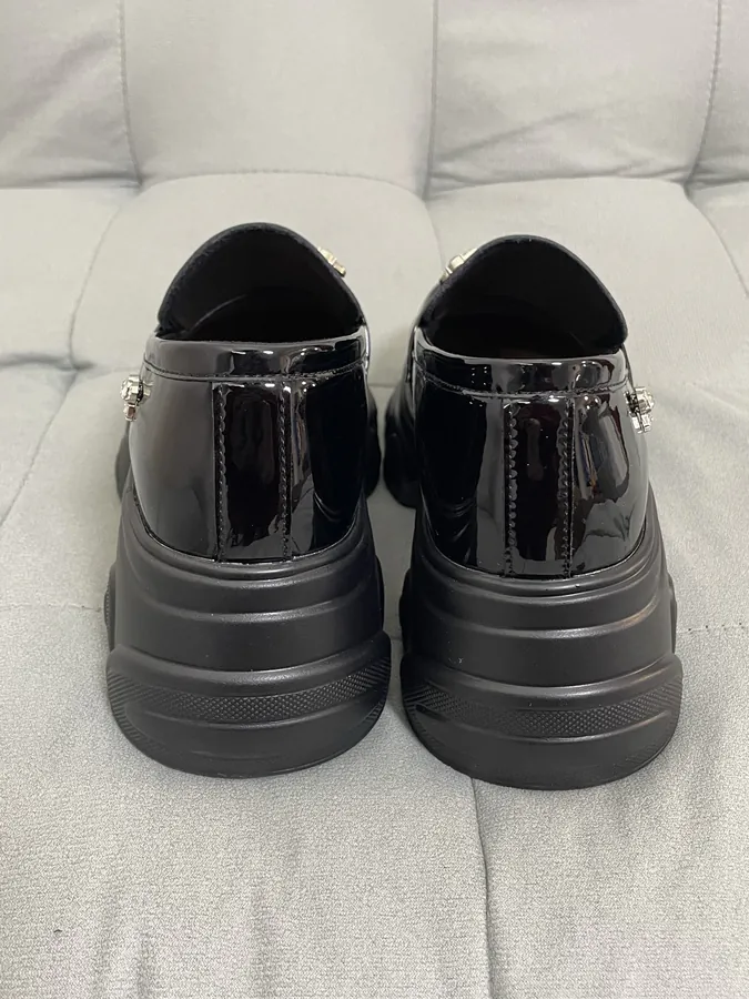 GG CC Women's Thick Heel Loafers