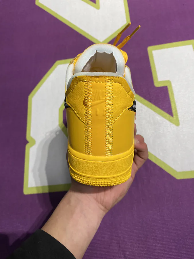 OFF WHITE x Air Force 1 Collaboration Sneaker in Yellow