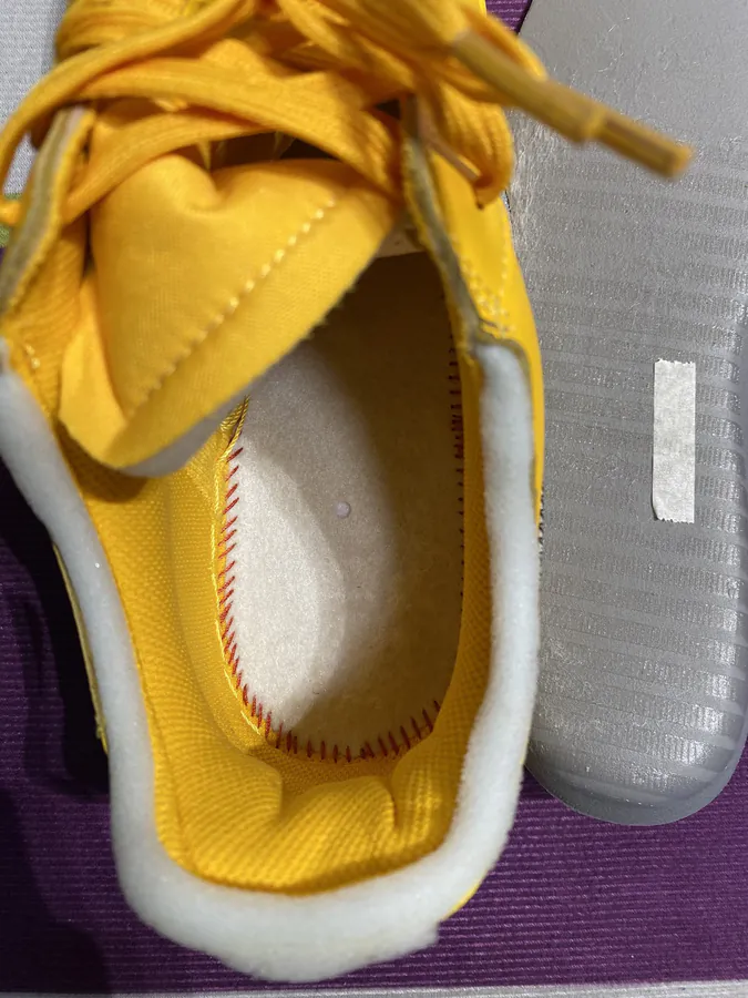 OFF WHITE x Air Force 1 Collaboration Sneaker in Yellow
