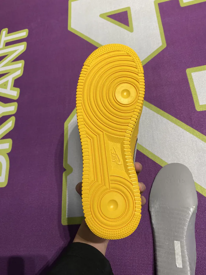 OFF WHITE x Air Force 1 Collaboration Sneaker in Yellow