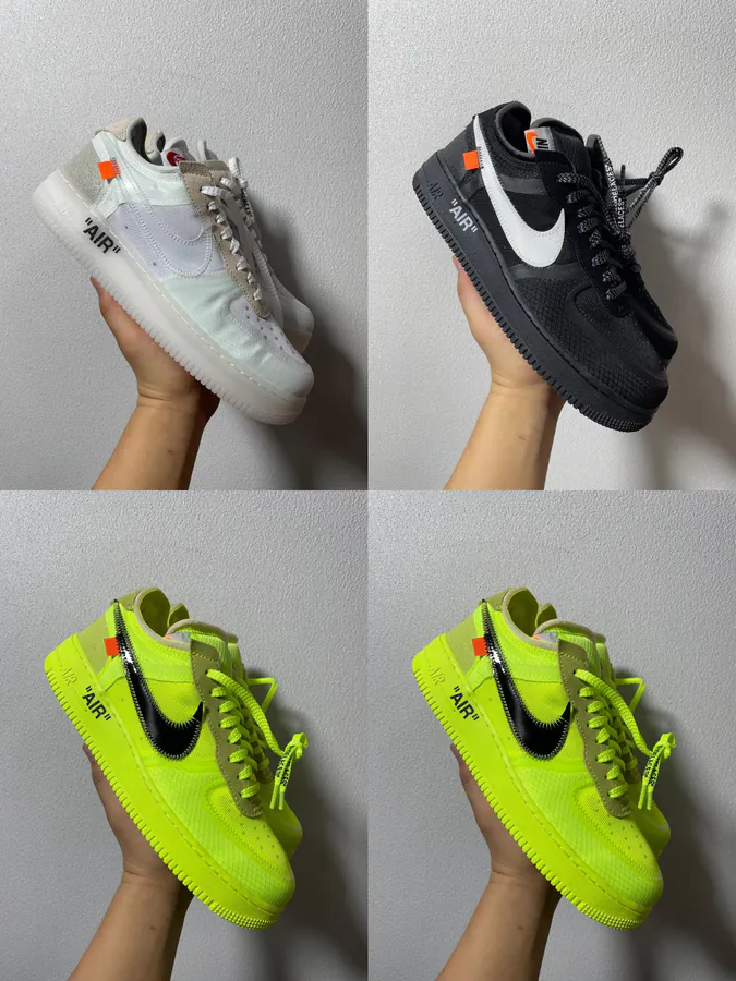 OFF WHITE x Nike Air Force 1 Low Black White 2.0