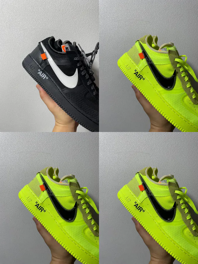 OFF WHITE x Nike Air Force 1 Low Black White 2.0