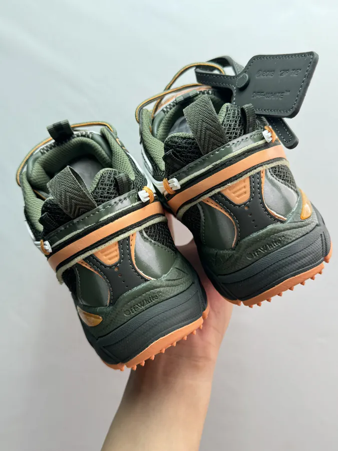 Off White 2024 OW Sneaker in Orange and Green