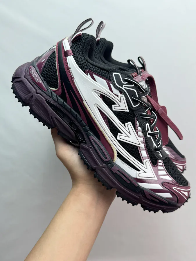 Off White 2024 OW Sneaker Black and Red
