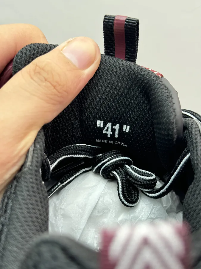 Off White 2024 OW Sneaker Black and Red