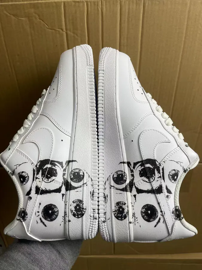 Comme des Garcons Air Force 1 White and Black Color