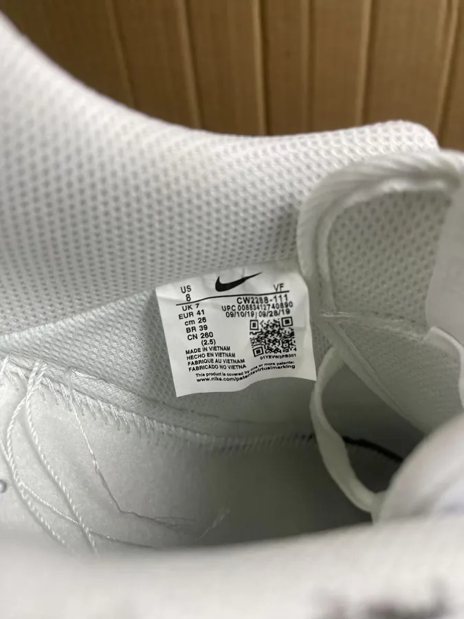 Comme des Garcons Air Force 1 White and Black Color
