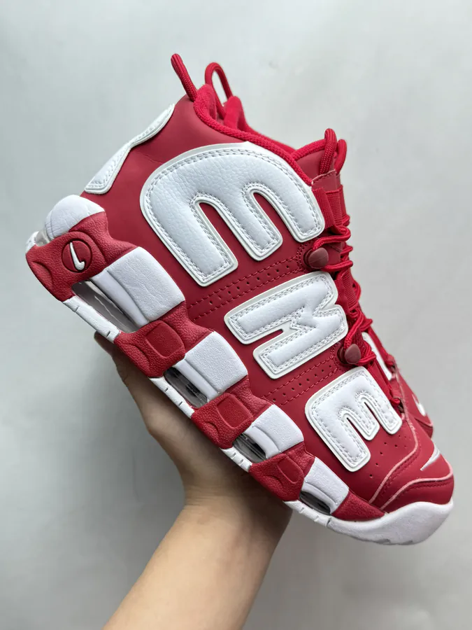 Supreme x Nike Air More Uptempo Red White
