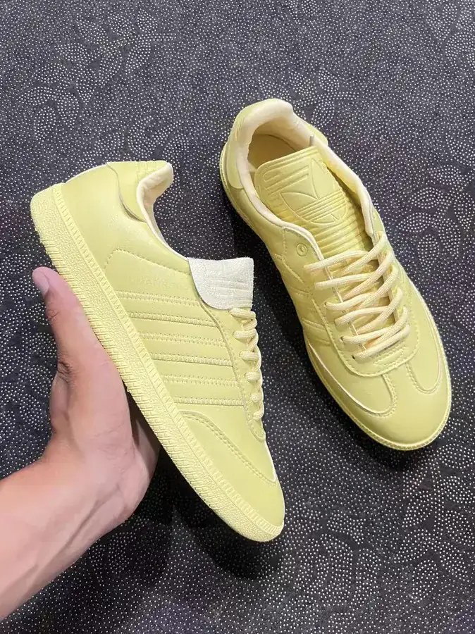 Pharrell Williams × adidas originals Samba in Wheat Yellow