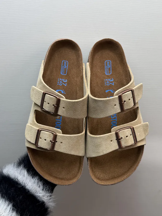 Birkenstock 裸鞋圈 灰棕色
