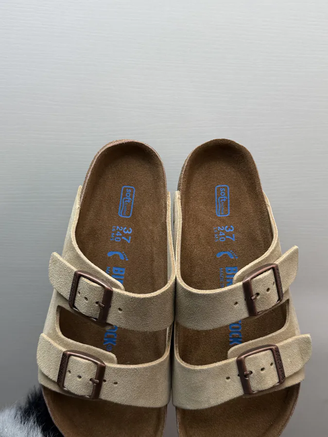 Birkenstock 裸鞋圈 灰棕色
