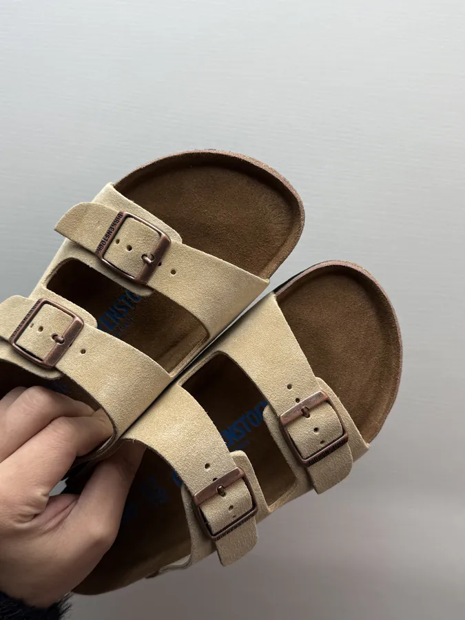 Birkenstock 裸鞋圈 灰棕色