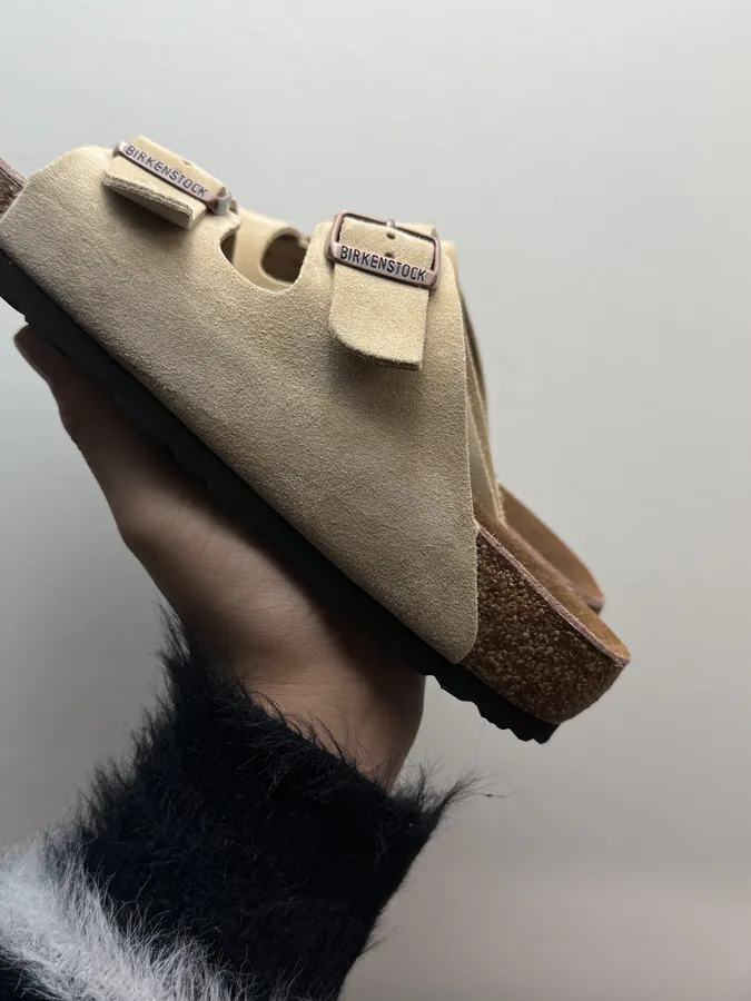 Birkenstock 裸鞋圈 灰棕色