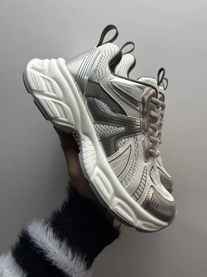 White Gold GG CC Stilettos
