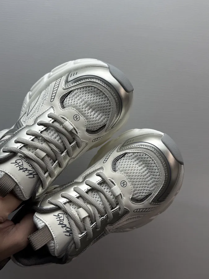 White Gold GG CC Stilettos