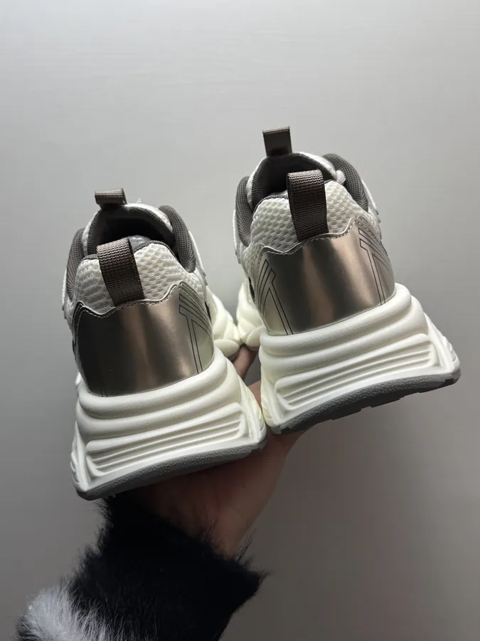 White Gold GG CC Stilettos